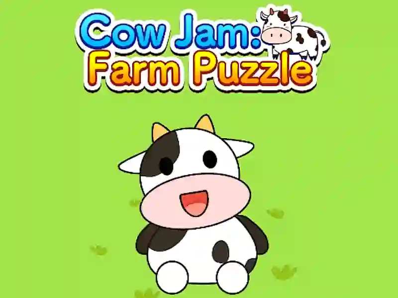 Gêm Cow Jam Farm puzzle ar-lein