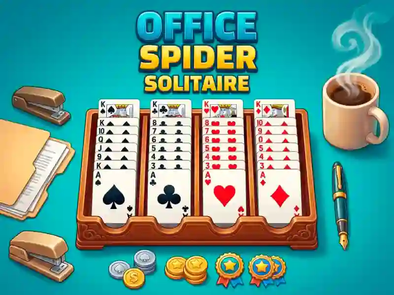 Gêm Office Spider Solitaire ar-lein
