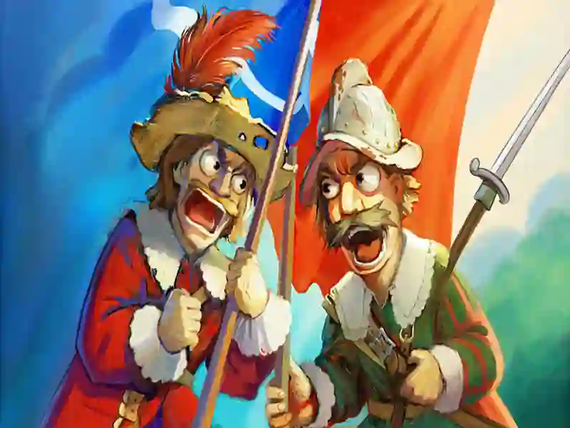 Gêm Powdwr gwn musketeers vs dur ar-lein