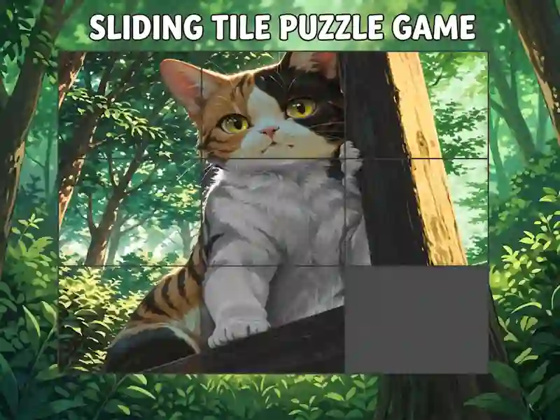 Gêm Sliding Tile Puzzle Game ar-lein