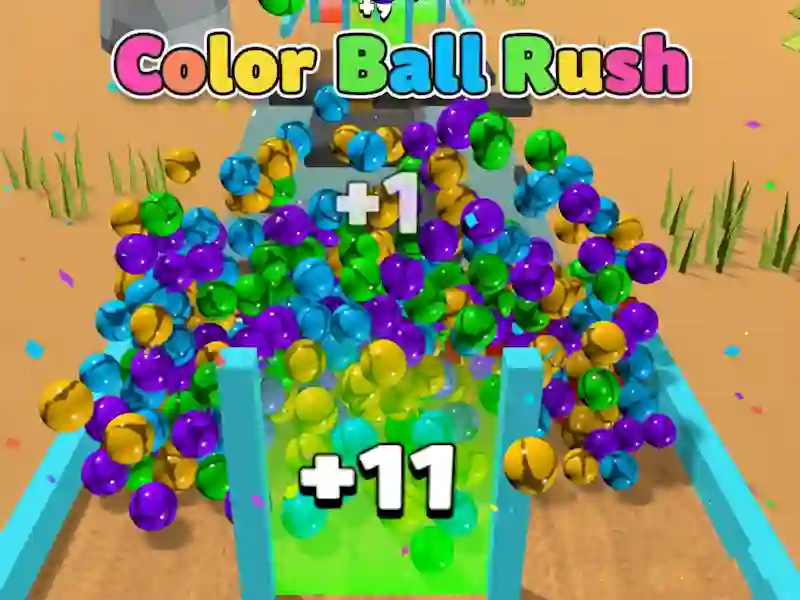 Gêm Lliw Ball Rush ar-lein