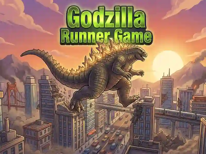 Gêm Godzilla Runner Game ar-lein