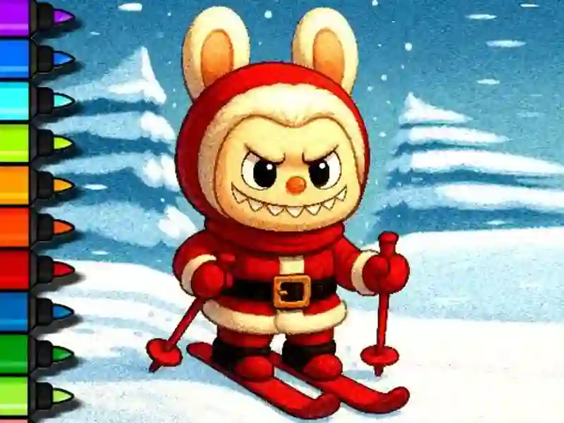 Gêm Amser Labubu Lliwio Hawdd ar-lein