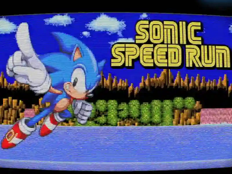 Gêm Sonic Speed Run ar-lein