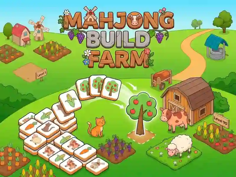 Gêm Mahjong Build Farm ar-lein