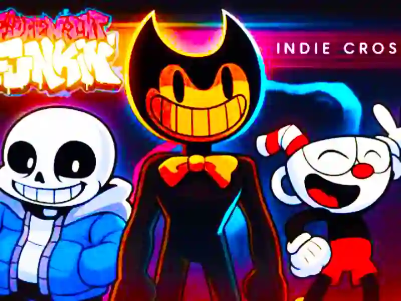 Gêm Croes FNF vs indie ar-lein