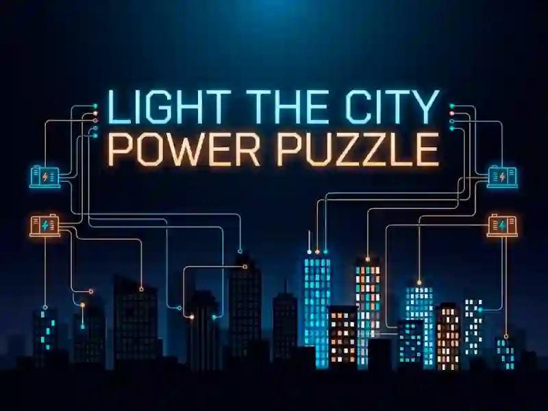 Gêm Light the City Power Puzzle ar-lein