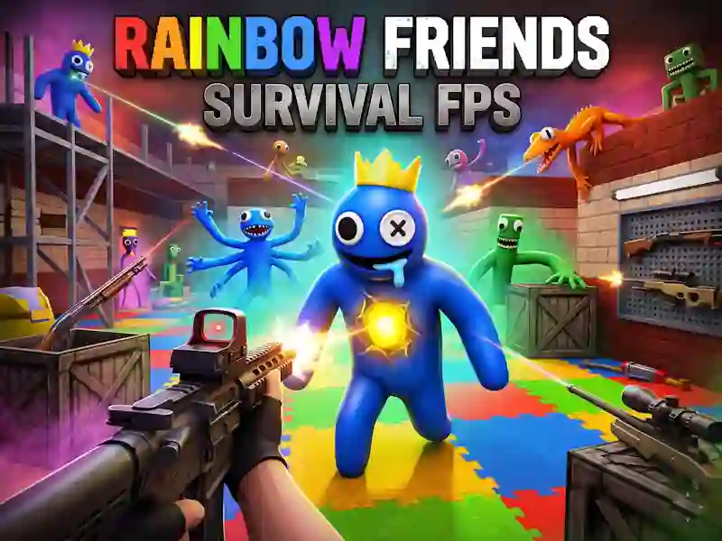 Gêm Rainbow Friends Survival FPS ar-lein