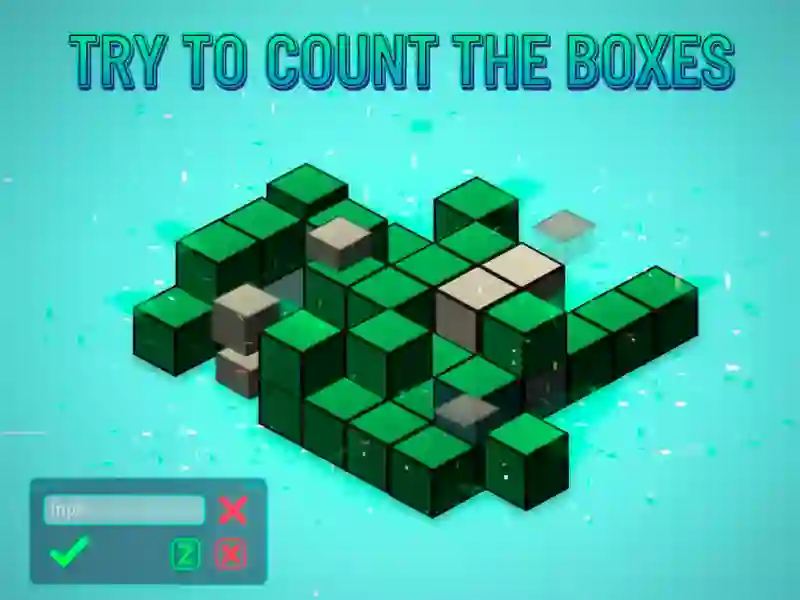 Gêm Ceisiwch Gyfri'r Blychau ar-lein