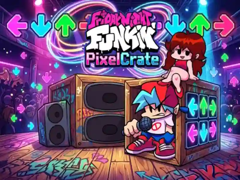 Gêm Friday Night Funkin PixelCrate ar-lein