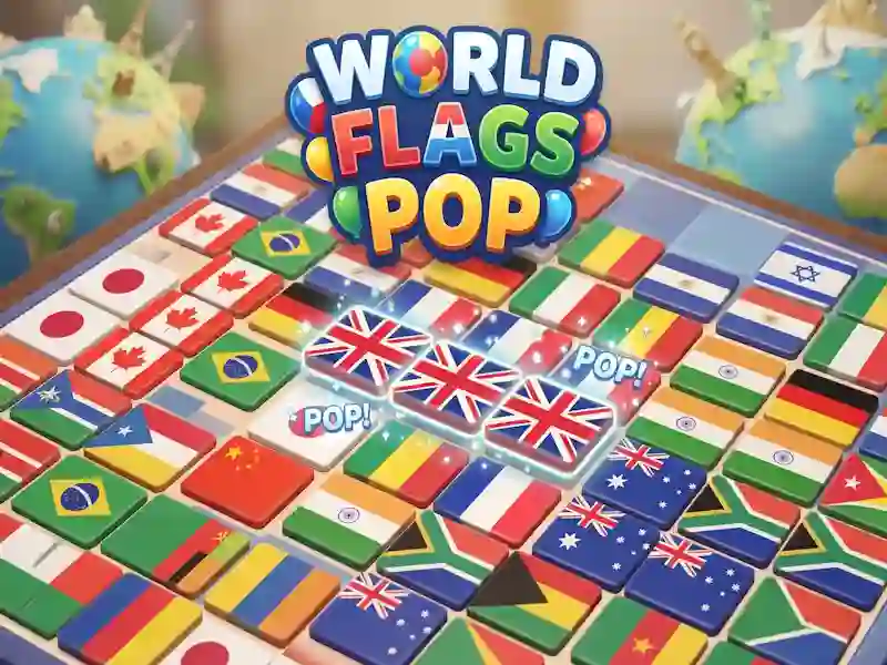 Gêm World Flags Pop ar-lein