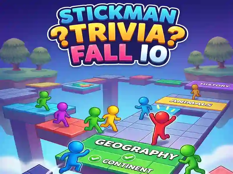 Gêm Stickman Trivia Fall IO ar-lein