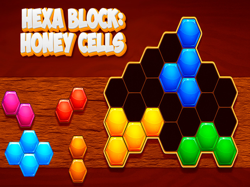 Gêm Bloc Hexa: celloedd mêl ar-lein