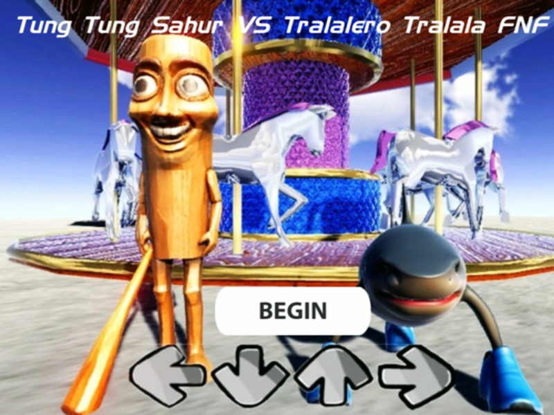 Gêm Tung tung sahur vs tralero tralala fnf ar-lein