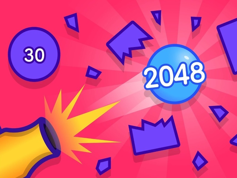 Gêm 2048 yn blocio dinistr ar-lein