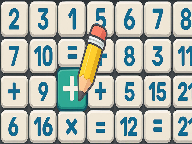 Gêm Argraffiad Athrylith Pos Croesair Math ar-lein