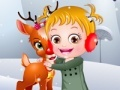 Gêm Babi Hazel. Syndod Reindeer ar-lein