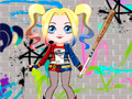 Gêm Dillad Harley Quinn Cute ar-lein