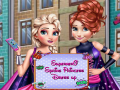 Gêm Pryntei Superhero Gaeaf Dress Up ar-lein