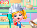 Gêm Cindy yn Coginio Cupcakes ar-lein