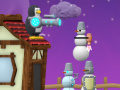 Gêm Pinguin yn erbyn Dynion eira ar-lein