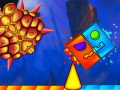 Gêm Tân a Dŵr: Geometry Dash ar-lein