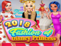 Gêm Ffasiwn Princes Disney 2018 ar-lein