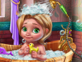 Gêm Gofal Bath Goldie Baby ar-lein