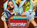 Gêm Celf Wyneb Halloween Kylie Jenner ar-lein