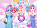 Gêm Barbie a Elsa yn Y Wlad Candy ar-lein