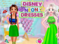 Gêm Ffrogiau Neon Disney ar-lein