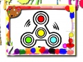 Gêm Llyfr lliwio fidget spinner ar-lein