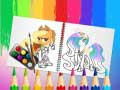 Gêm Llyfr lliwio pony melys ar-lein