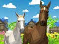 Gêm Simulator Anifeiliaid Teulu Ceffyl 3D ar-lein