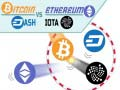Gêm Bitcoin yn erbyn Ethereum ar-lein