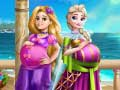 Gêm Prinsesau'r Palas: BFFs Beichiog ar-lein