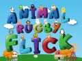 Gêm Anifeiliaid Rygbi Flick ar-lein