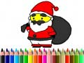 Gêm Dychwelyd i'r ysgol: Paentio Santa Claus ar-lein