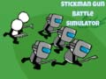 Gêm Simulator Ymladd Gwn Stickman ar-lein