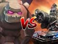 Gêm Tank yn erbyn Golems ar-lein
