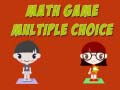 Gêm Gêm Mathemateg Dewis Lluosog ar-lein