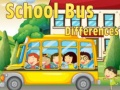 Gêm Gwahaniaethau yn y bws ysgol ar-lein