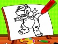 Gêm Cylchu Dino'r Gwaith Hawdd i Blant ar-lein