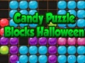 Gêm Blociau Puzzl Candy Hallowe'en ar-lein