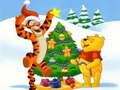 Gêm Puzl Nadolig Winnie the Pooh ar-lein