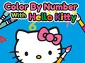 Gêm Pinnau Yn ôl Rhifau gyda Hello Kitty ar-lein