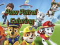 Gêm Paw Patrol Lliwio ar-lein