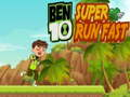 Gêm Ben 10 Rhedeg Super Cyflym ar-lein
