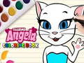 Gêm Llyfr lliwio Talking Angela ar-lein
