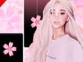 Gêm Ariana Grande Pano Tile Pinc, Cerddoriaeth a Magi ar-lein